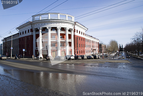 Image of Severnaya Hotel in the center of Petrozavodsk city