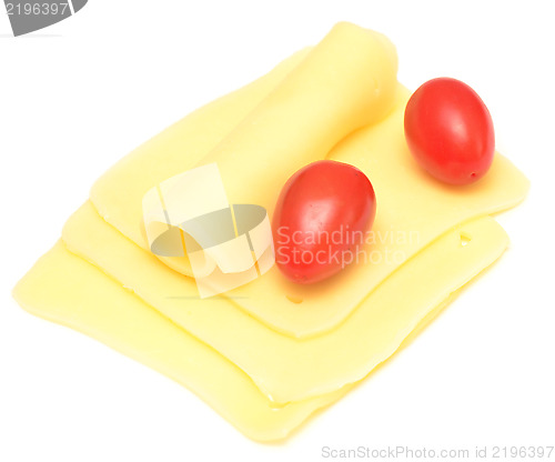 Image of cheese and tomatoes
