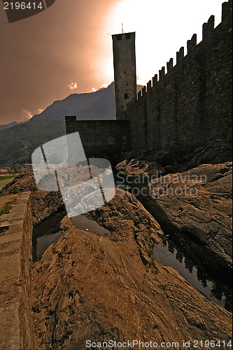 Image of  in the rock of bellinzona switzerlan