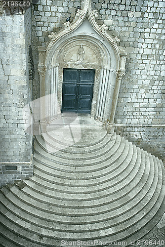Image of Church with circular steps
