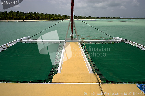 Image of  froth cloudy   boat 