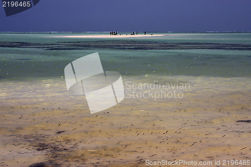 Image of people beach and sea