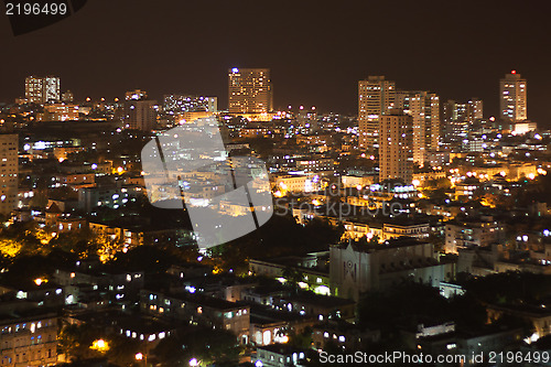 Image of Vedado Quarter at night, Havana, Cuba