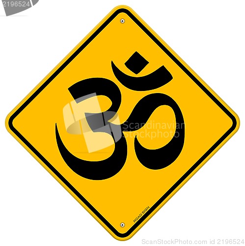 Image of Om Yellow Sign