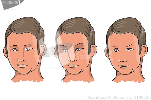 Image of Three Facial Expressions