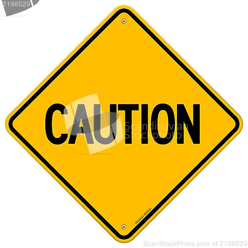 Image of Caution Yellow Sign