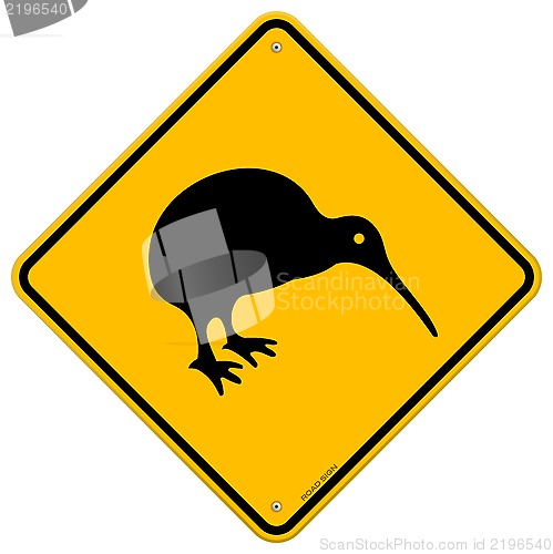 Image of Kiwi Yellow Sign