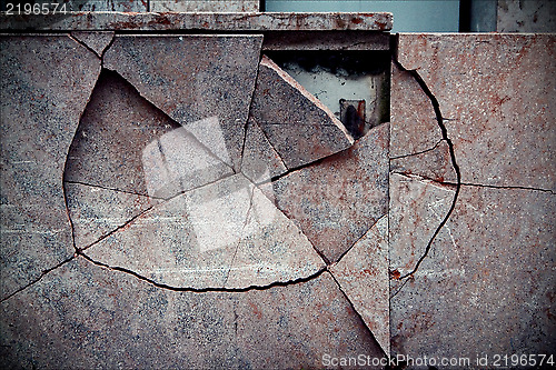 Image of  abstract broken wall vaduz 