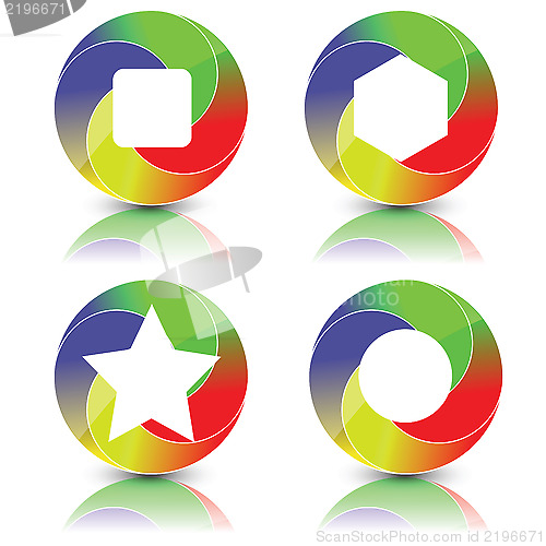 Image of set of icons