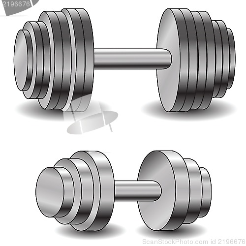 Image of two dumbells