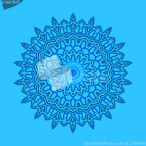 Image of Blue background with abstract round pattern