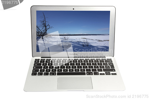 Image of FACEBOOK abd APPLE MAC BOOK AIR 