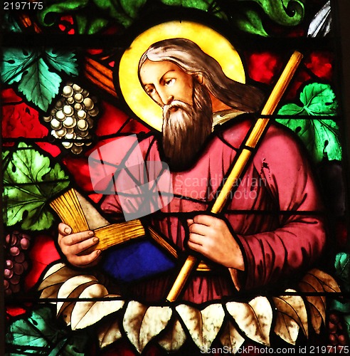 Image of Apostle, stained glass