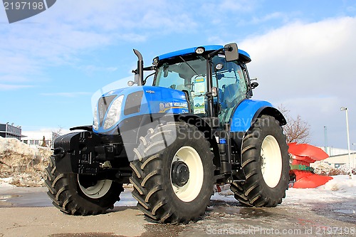 Image of Blue New Holland Agricultural Tractor