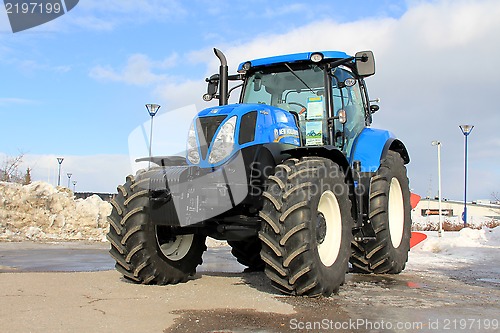 Image of Blue New Holland Agricultural Tractor