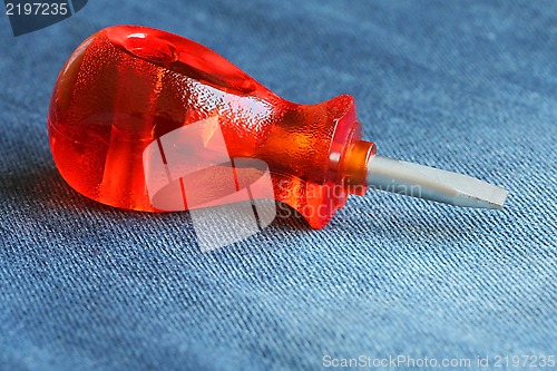 Image of Screwdriver with Red Handle