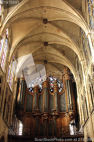 Image of Pipe organ of the church of St. Severin in Paris
