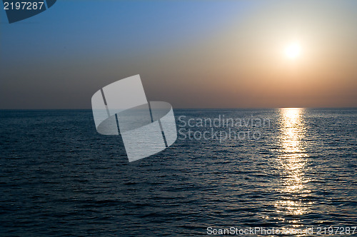 Image of Sunset above the sea