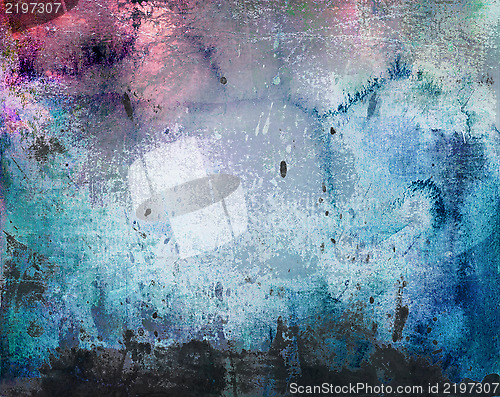 Image of grunge texture with paint splash