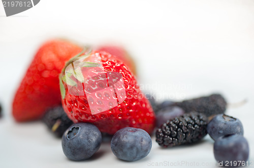 Image of berries on white 