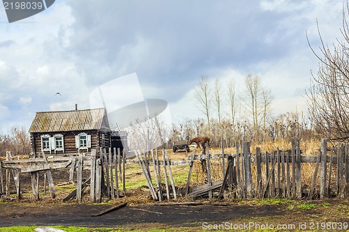 Image of view of the Russian village