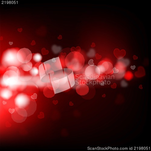 Image of background with beautiful hearts