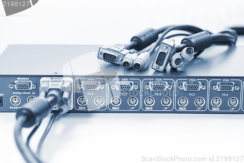 Image of KVM Switch and Cables