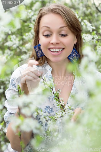 Image of Sensitive blond woman