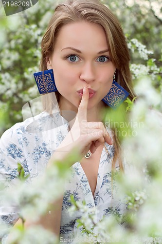 Image of Pretty blond woman
