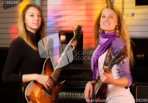 Image of Woman on rock concert