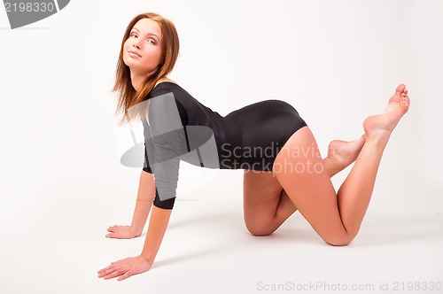 Image of flexible athletic woman