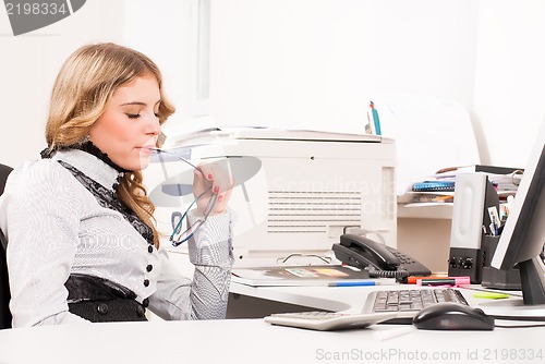 Image of Young businesswoman