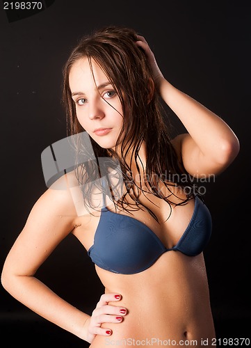 Image of sexy body of young attractive woman