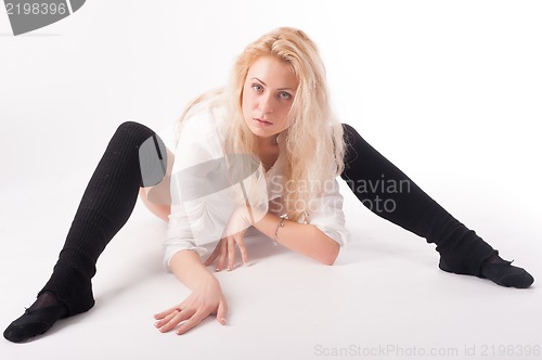 Image of flexible athletic woman