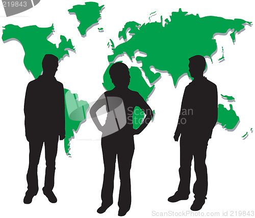 Image of Business people silhouettes