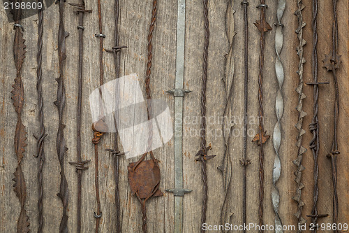 Image of vintage barbed wire