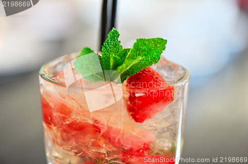 Image of Strawberry mohito cocktail