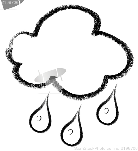 Image of rainy cloud icon