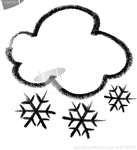 Image of snowy cloud icon