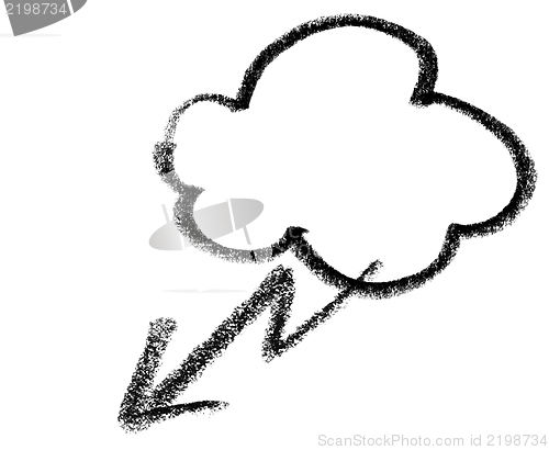 Image of stormy cloud icon
