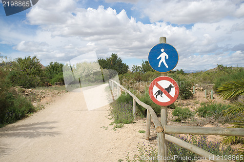 Image of Natural park signposts