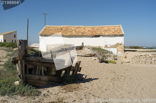 Image of Old salt mine boat