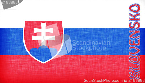 Image of Linen flag of Slovakia