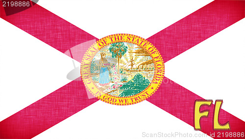 Image of Linen flag of the US state of Florida
