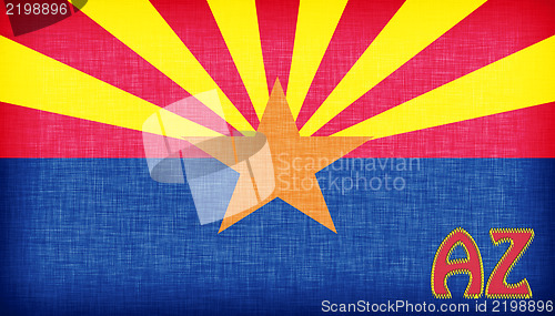 Image of Linen flag of the US state of Arizona 