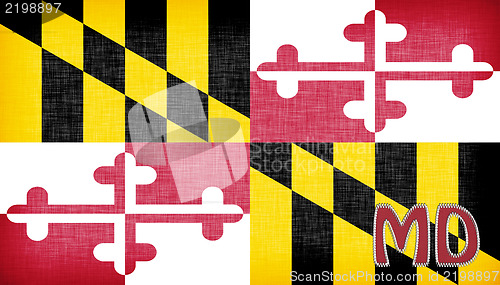 Image of Linen flag of the US state of Maryland