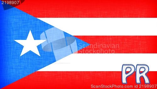 Image of Linen flag of the US state of Puerto Rico 