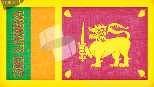Image of Linen flag of Sri Lanka