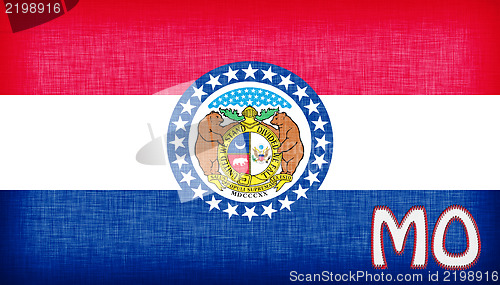 Image of Linen flag of the US state of Missouri