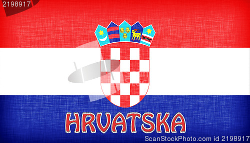 Image of Linen flag of Croatia